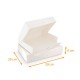 Scatola vassoio per catering bianco, 29x20x6cm, con tacche, confezione da 50