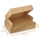 Brown kraft catering tray box 43x29x6cm, with notches, pack of 25