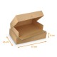 Brown kraft catering tray box 35x26x6cm, with notches, pack of 25
