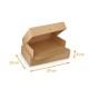 Scatola vassoio catering in kraft marrone 29x20x6cm, con tacche, confezione da 50