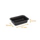Black sealable tray Alphacel in PP, 137x96x32mm, 250cc, carton of 2000