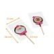 OPP flat bag with adhesive flap 70x100mm + 30mm flap + Ø 4mm hole for lollipop stick passage, pack of 100