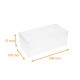 Caja para tartas en rPET, transparente, espesor 200µ, 200x100x75x30mm, caja de 35