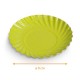 Mini plato de papel ø9cm, Verde, paquete de 100