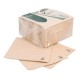 Toalla microcalentada 33x33cm, Crudo reciclado, caja de 1200