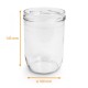 Vaso di vetro liscio 870ml, ø100mm h.145mm, confezione da 20