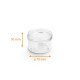 Vaso di vetro liscio 120ml, ø70mm h.50mm, confezione da 30