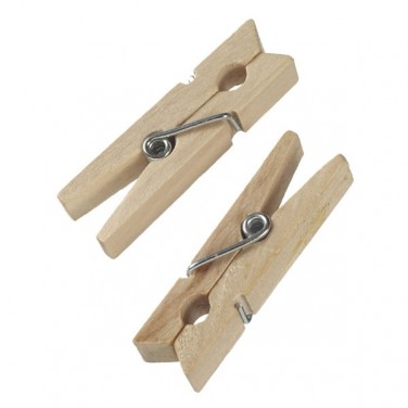 Mini Pince à linge en bois