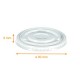 Tapa para recipiente de postre cartón 18cl, ø90x8mm, plano, paquete de 100