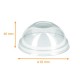 Tapa para recipiente de postre cartón 18cl, ø92x40mm, cúpulas , paquete de 100