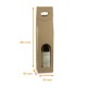 Caja para botellas de vino con asas y ventana, en kraft crudo, 90x90x385mm, para 1 botella, caja de 50