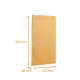 Sacchetto a soffietto kraft marrone riciclato, 240+80x420mm, 70g/m2, confezione da 100