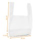 PEBD plastic shoulder bag 26+6/6x45cm, 50 µ thick, transparent, box of 500