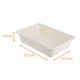 Bandeja de pulpa de caña 1 compartimento, 1500ml, 232x167x55mm, caja de 400
