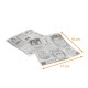 Sacchetto per patatine fritte, hamburger e churros, con chiusura ermetica Kraft bianco "Times", 17x18cm, aperto su 2 lati, confezione da 500