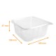 Bandejas rectangulares - Optipack 2000cc, 188x188x87mm, caja de 240