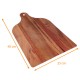 Bistro-Bretter rechteckig 40x25cm, Holzimitatkarton, 20er-Pack