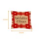 Adhesive labels square 35x35mm 'Spécialités d'Alsace' kraft red , 500 pack