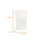 Bolsa hermética con cremallera - Doypack ventana PP 11+6,5x18,5cm 250ml Blanco, paquete de 100