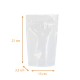 Borsa ermetica con zip - Doypack 13+3,5x21cm in PE trasparente, confezione da 200