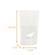 Borsa ermetica con zip - Doypack Finestra PP 13+7x22,5cm 500ml Bianco, confezione da 100
