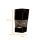 Bolsa hermética con cremallera - Doypack Ventana PP 13+7x22,5cm 500ml Negro, paquete de 100