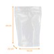 Hermetic zip bag - Doypack 16+3.5x24cm in PE Transparent, 200 pack