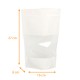 Borsa ermetica con zip - Doypack Finestra PP 16+8x27cm 1000ml Bianco, confezione da 100