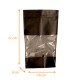 Hermetic zip bag - Doypack window PP 16+8x27cm 1000ml Black, pack of 100