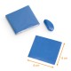 Aluminiumfolien  8x8cm, Pazifikblau, Packung mit 250