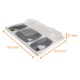 Meal Tray Kit in Kraft 'Gala noir' + rPET lid, 435x325x25mm, box of 60