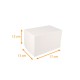 Scatola per tronchi bianca 17x13x13cm, con tacche, confezione da 25