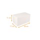 Scatola per tronchi bianca 20x11x11cm, con tacche, confezione da 25