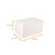 Scatola per tronchi bianca 20x13x13cm, con intagli, confezione da 25