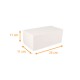 Scatola per tronchi bianca 25x11x11cm, con tacche, confezione da 25