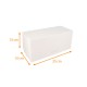 Scatola per tronchi bianca 25x13x13cm, con intagli, confezione da 25