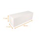 Scatola per tronchi bianca 30x11x11cm, con intagli, confezione da 25