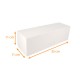Scatola per tronchi bianca 35x11x11cm, con tacche, confezione da 25