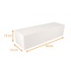 Scatola per tronchi bianca 40x13x13cm, con tacche, confezione da 25