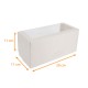 Caja de troncos con ventana con muescas, blanco, 20x11x11cm, paquete de 25