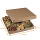 Modulo box in brown kraft 36x36x5cm, for 9 trays, box of 35