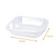 Salad bowl RPET Cristal square, 750cc, box of 300