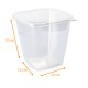 Salatschüssel quadratisch tief Kristalltubs, 1000cc, 12x12x12cm, Karton mit 500 Stück