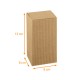 Faltschachtel aus Kraft écru gewellt 8x8x13cm, 10er-Pack