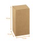 Faltschachtel aus Kraft écru gewellt 12x12x19cm, 10er-Pack