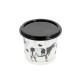 Plastic jar for rillette and crème fraîche in PP 250ml 'Produits Laitiers' (jar+lid), box of 250