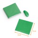 Aluminum foil  8x8cm, Emerald green, pack of 250