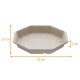Piastra di cellulosa canna da zucchero, ottagonale, 23x23x3cm, 830ml, confezione da 50