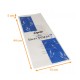White kraft sliced bread bag box of 250, blue waxed 15x5x44cm