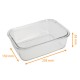 Rechteckige Glasschachtel 122cl, Food Box, 205x150x65mm, Karton mit 12